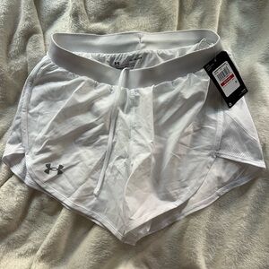 Under Armour White Women's Lightweight Athletic Shorts
